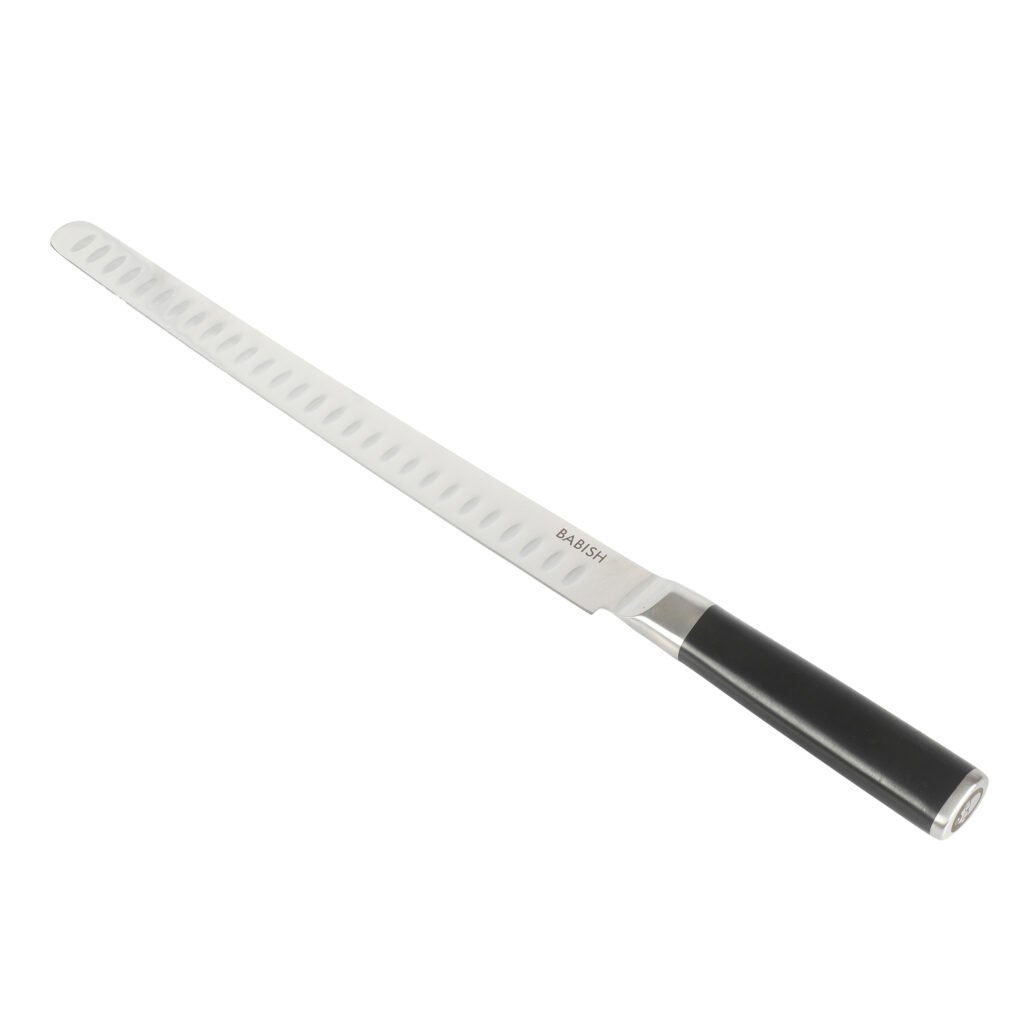 Babish 12 Inch High-Carbon Stainless Steel Full Tang Super Slicer in Black