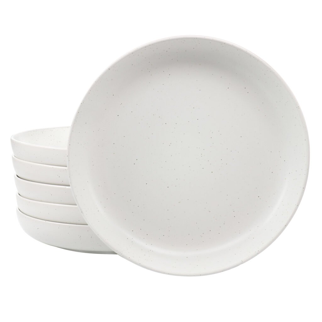 Studio 3B Mio 6 Piece 9.5 Inch Round Stoneware Bowl Set in Sea Salt
