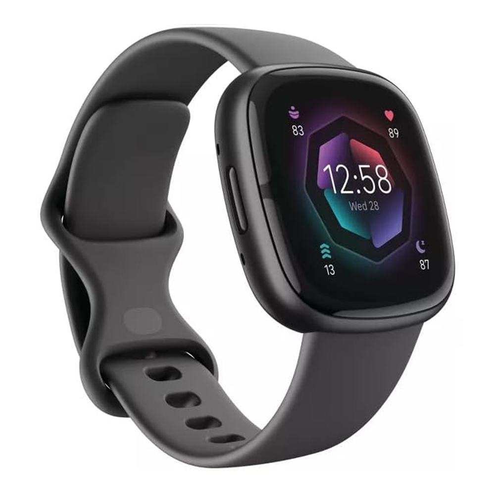 Fitbit Sense 40mm – Graphite Aluminum/Black Sport Band — Battery Service Needed (AS-IS)