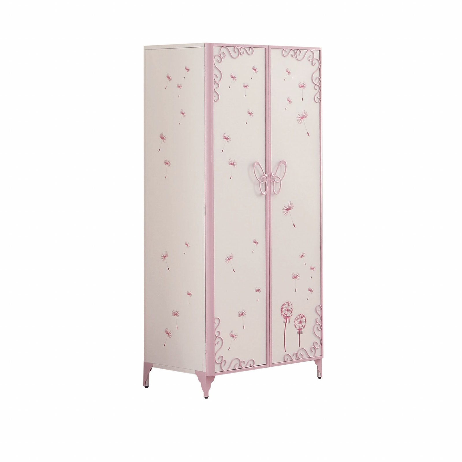 67" Light Purple And White Steel Two Door Combo Dresser - Image 3