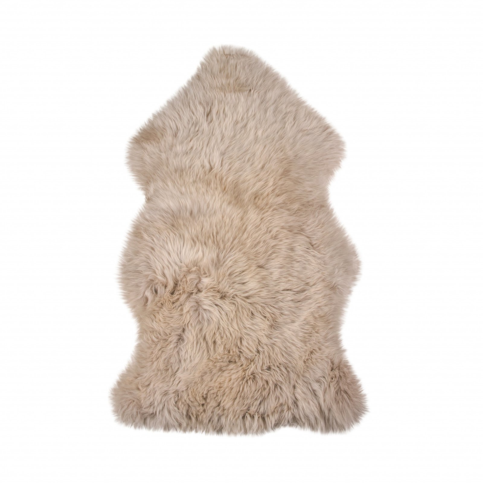 2' X 3' Taupe Genuine Sheepskin Animal Print Shag Area Rug - Image 2
