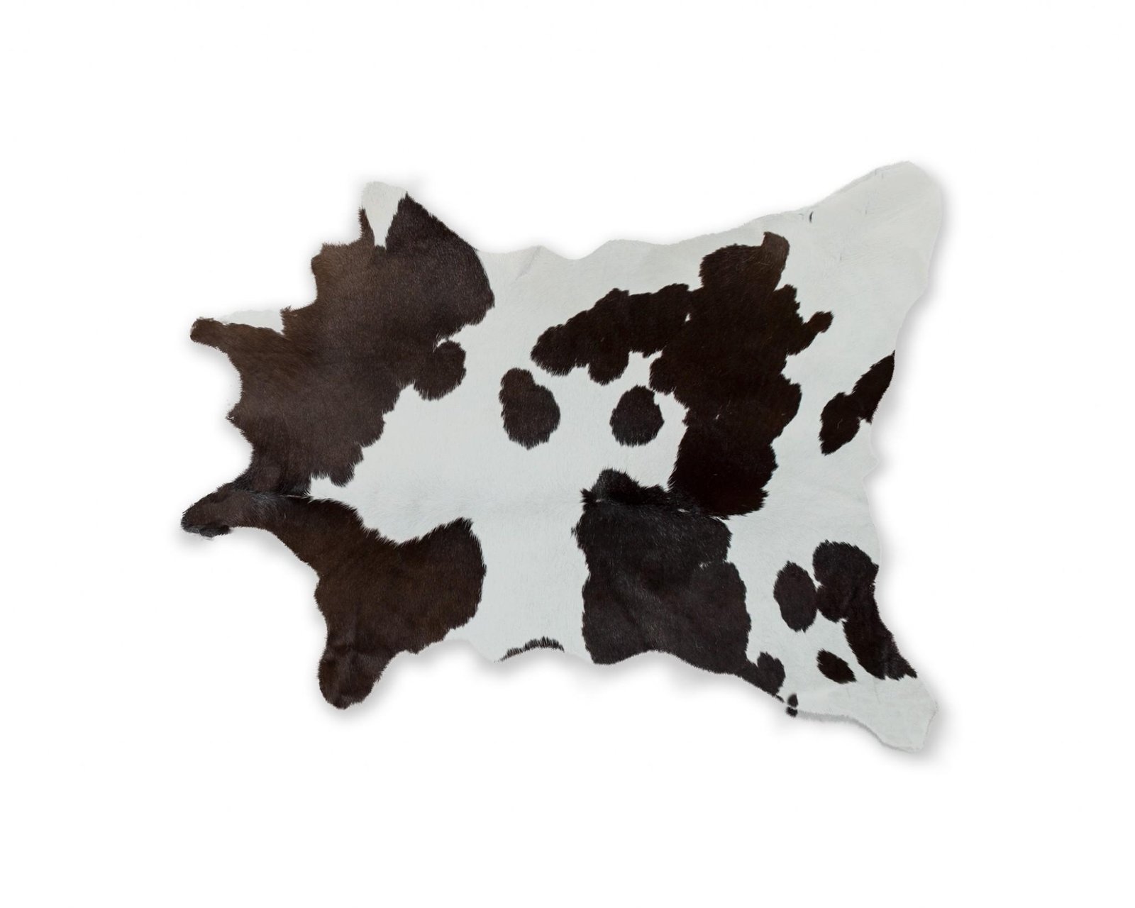 24" X 36" Salt And Pepper, Black And White Calfskin - Area Rug - Image 2