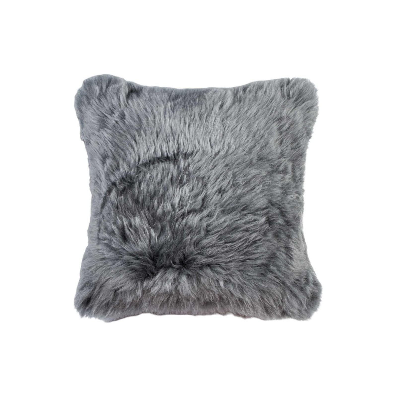 Set of Two 18" Gray Cowhide Throw Pillows - Image 3