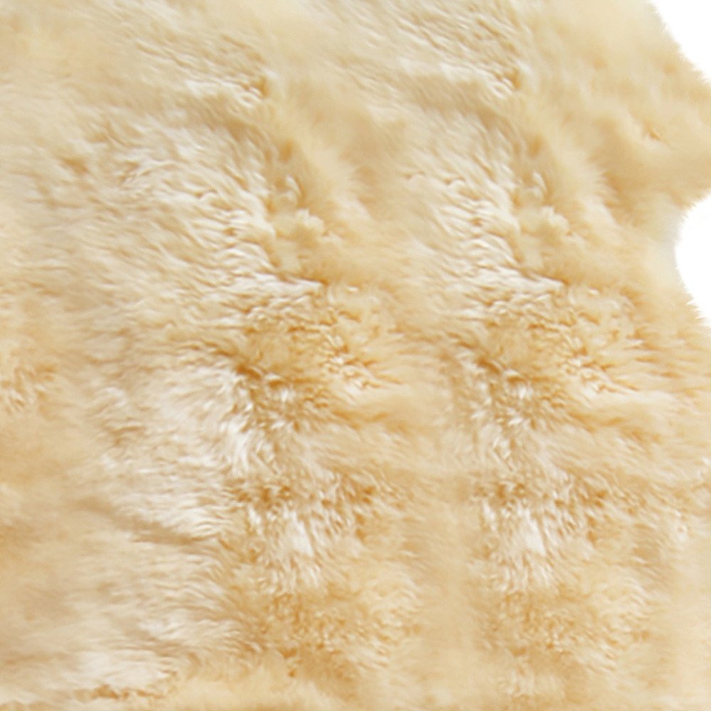 4' X 6' Gold Genuine Sheepskin Animal Print Shag Area Rug - Image 6
