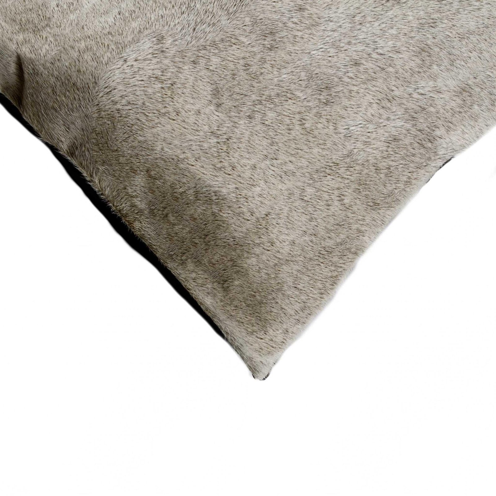 Set of Two 12" X 20" Gray Cowhide Throw Pillow - Image 4