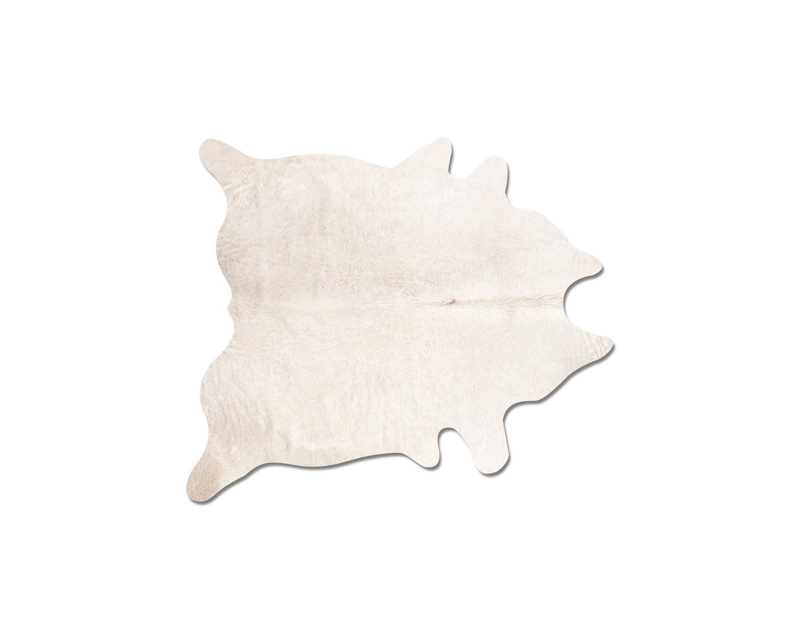 5' X 7' Off White Cowhide Cowhide Print Area Rug - Image 2
