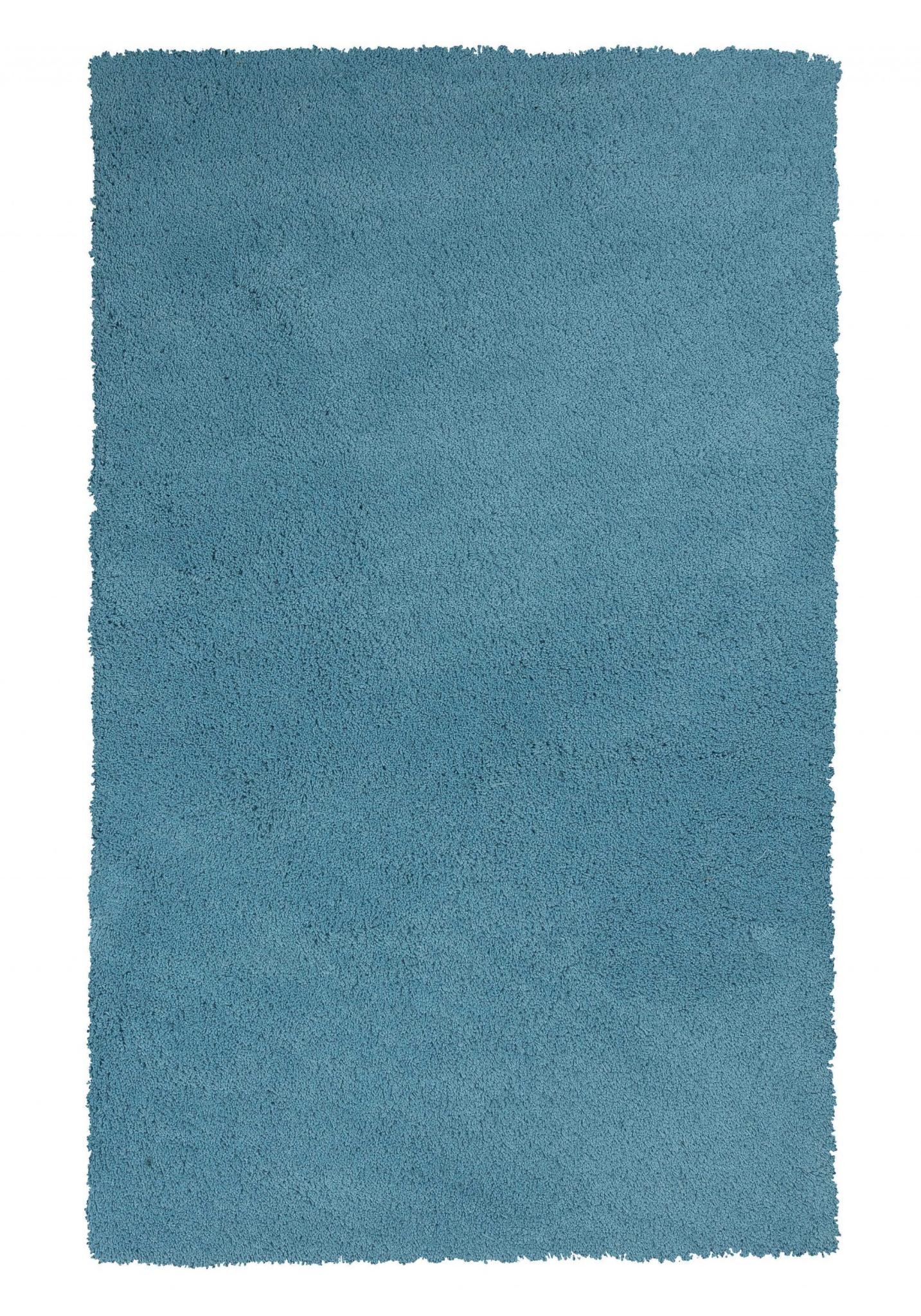 8' X 10' Blue Shag Hand Woven Area Rug - Image 2