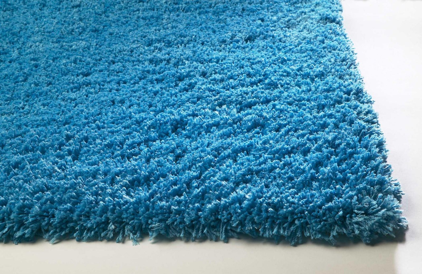 8' X 10' Blue Shag Hand Woven Area Rug - Image 4