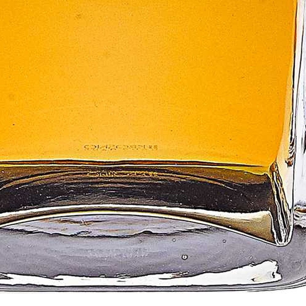 Clear Crystal Glass Squared Shape Stemless Decanter - Image 5