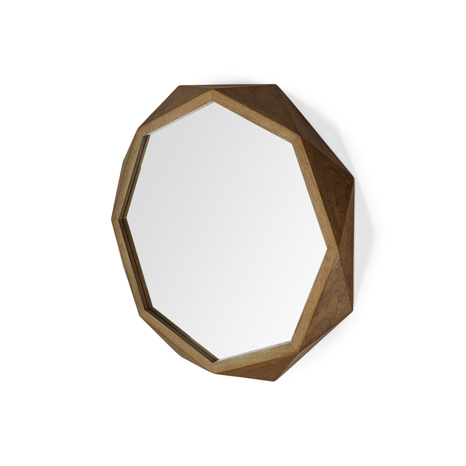 32" Brown Solid Wood Octagon Framed - Image 4