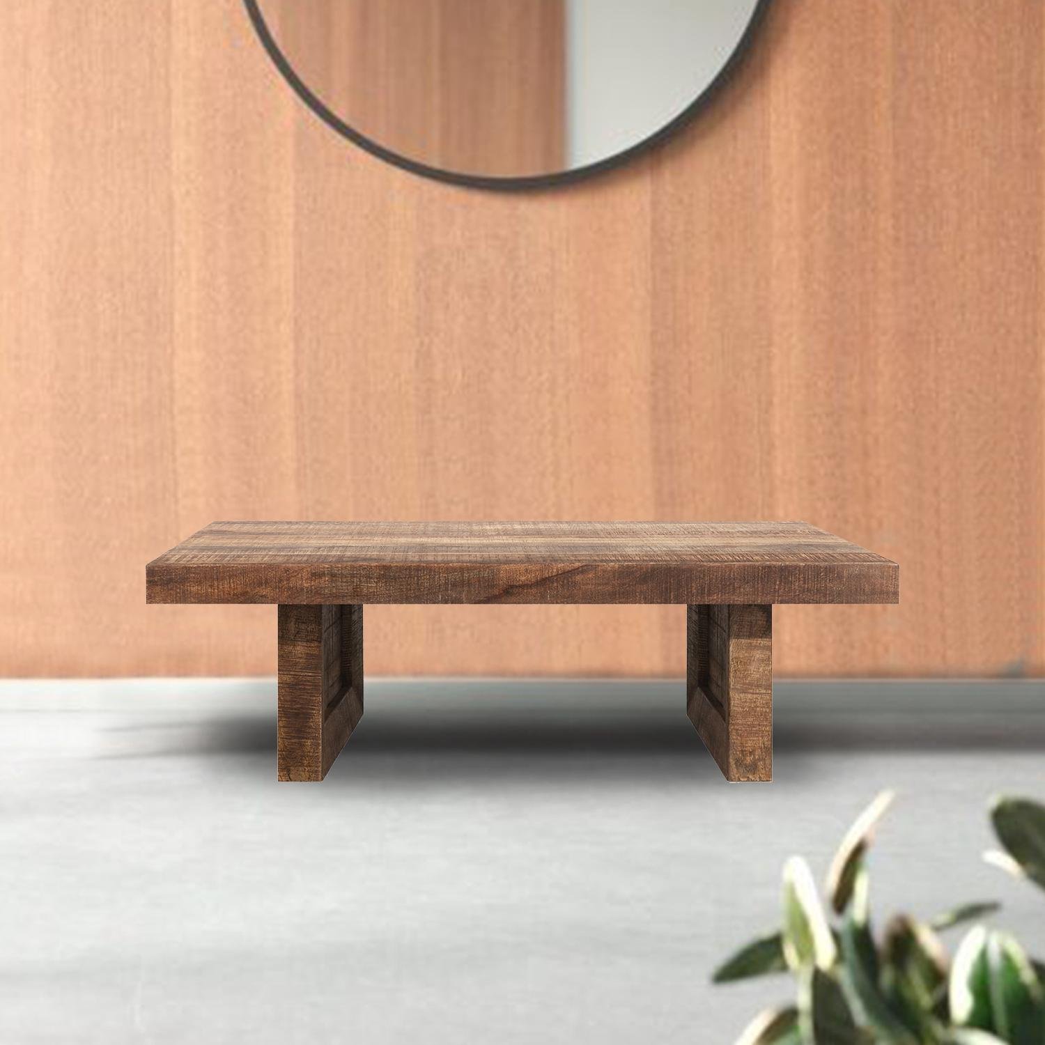 53" Solid Wood Sled Coffee Table - Image 6