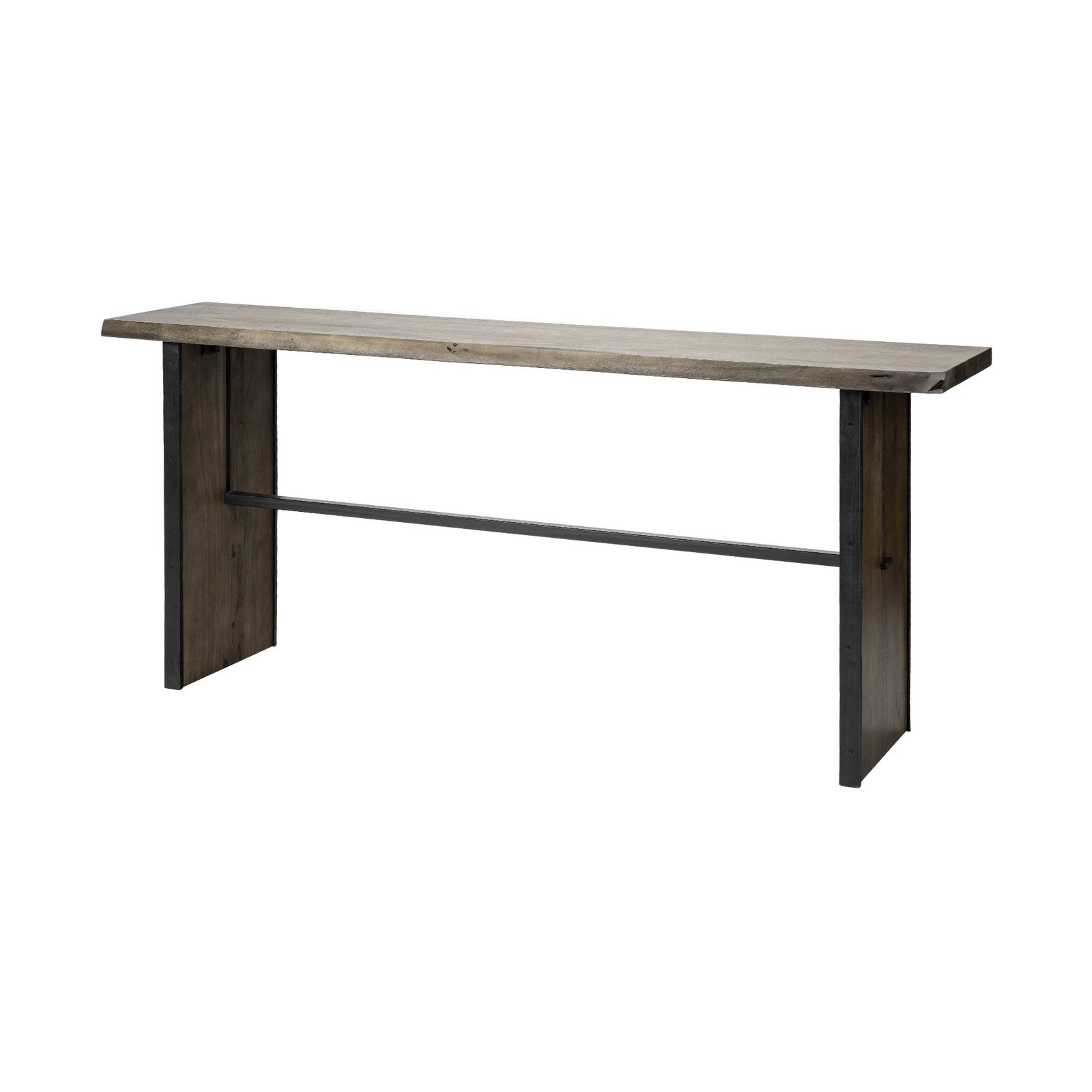 70" Brown Solid Wood Solid Console Table - Image 3
