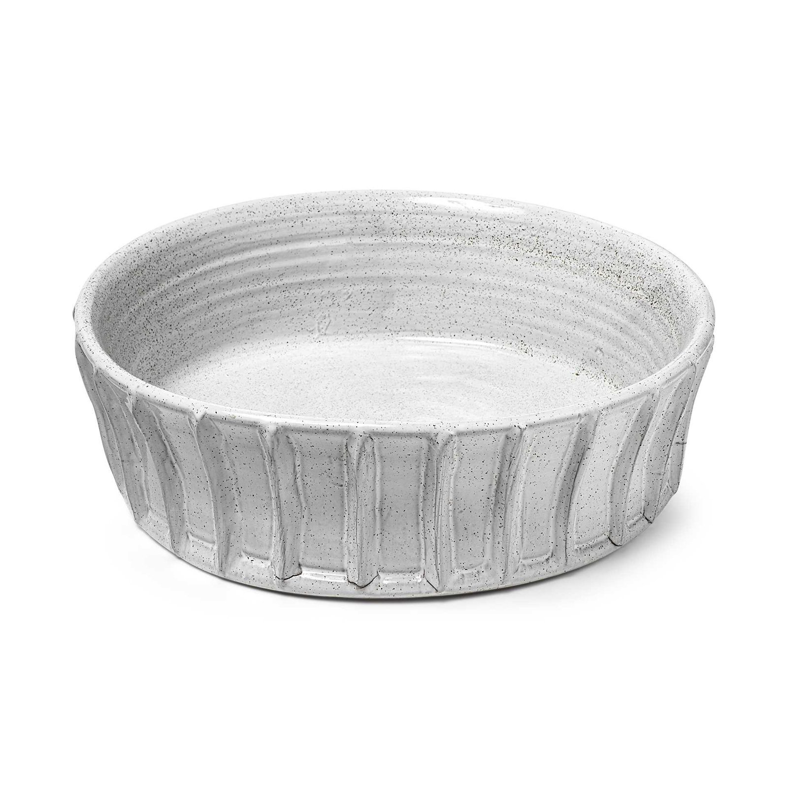 16" White Ceramic Round - Image 2