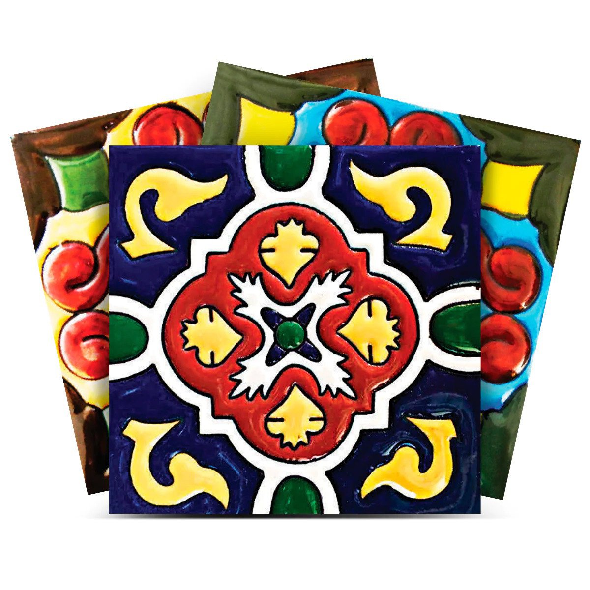 4" X 4" Festival Brights Mosaic Peel And Stick Removable Tiles - Image 3