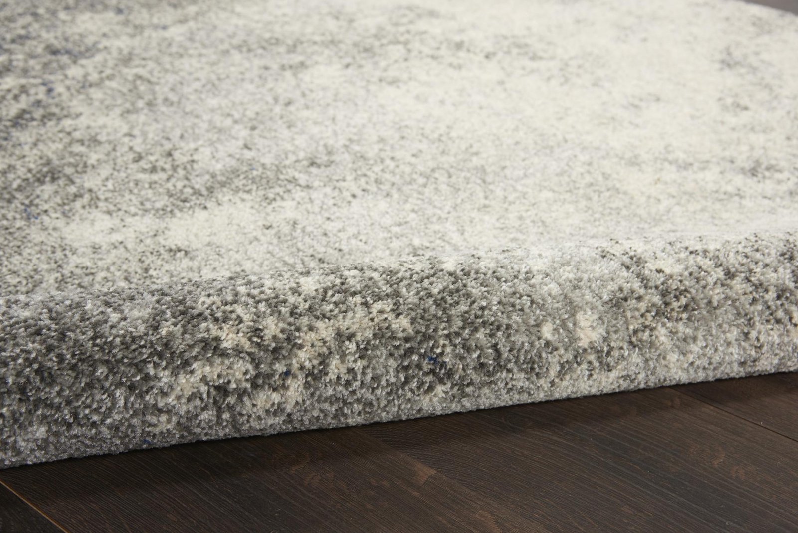 6' Gray And Ivory Abstract Runner Rug - Image 7