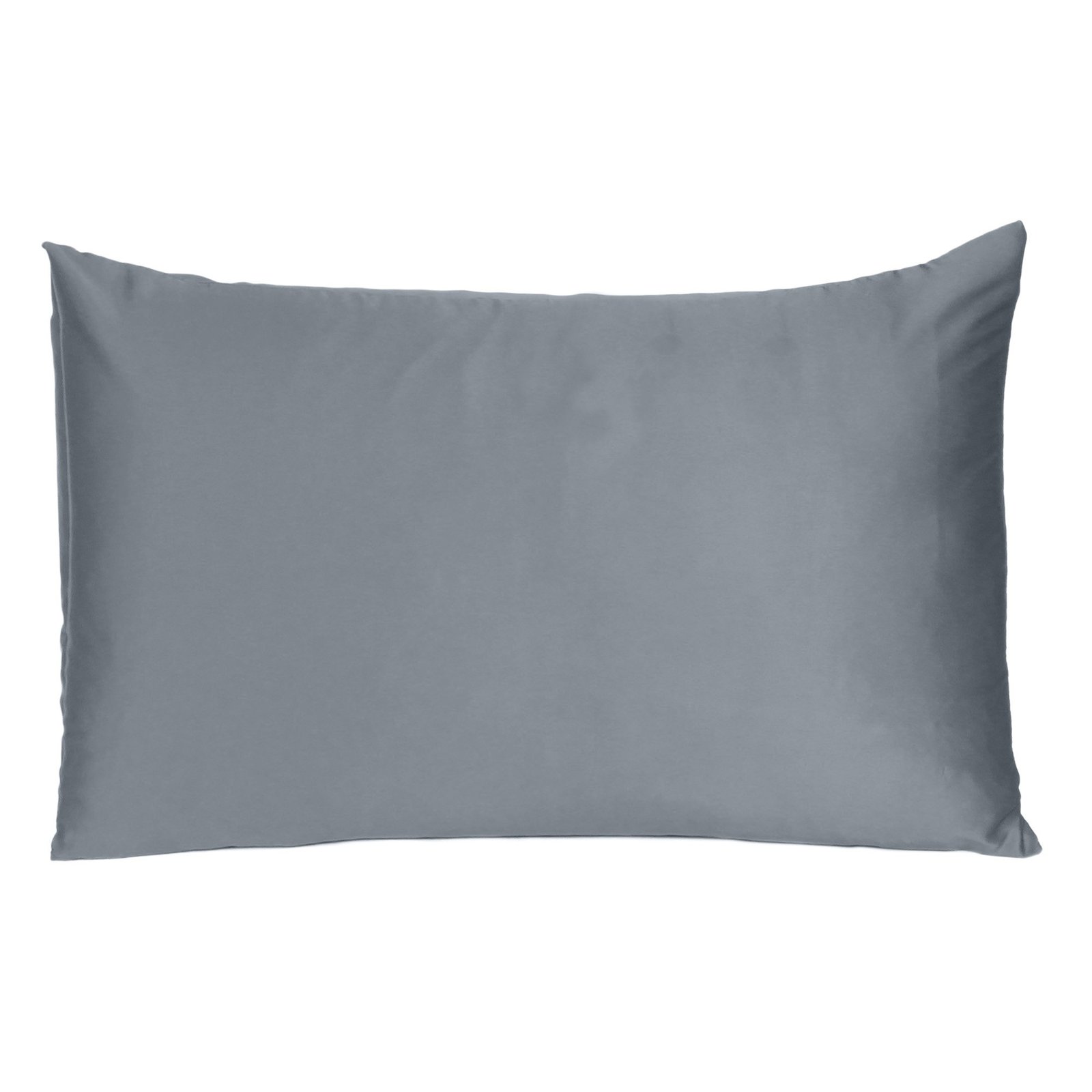 Dark Gray Dreamy Set Of 2 Silky Satin King Pillowcases - Image 2