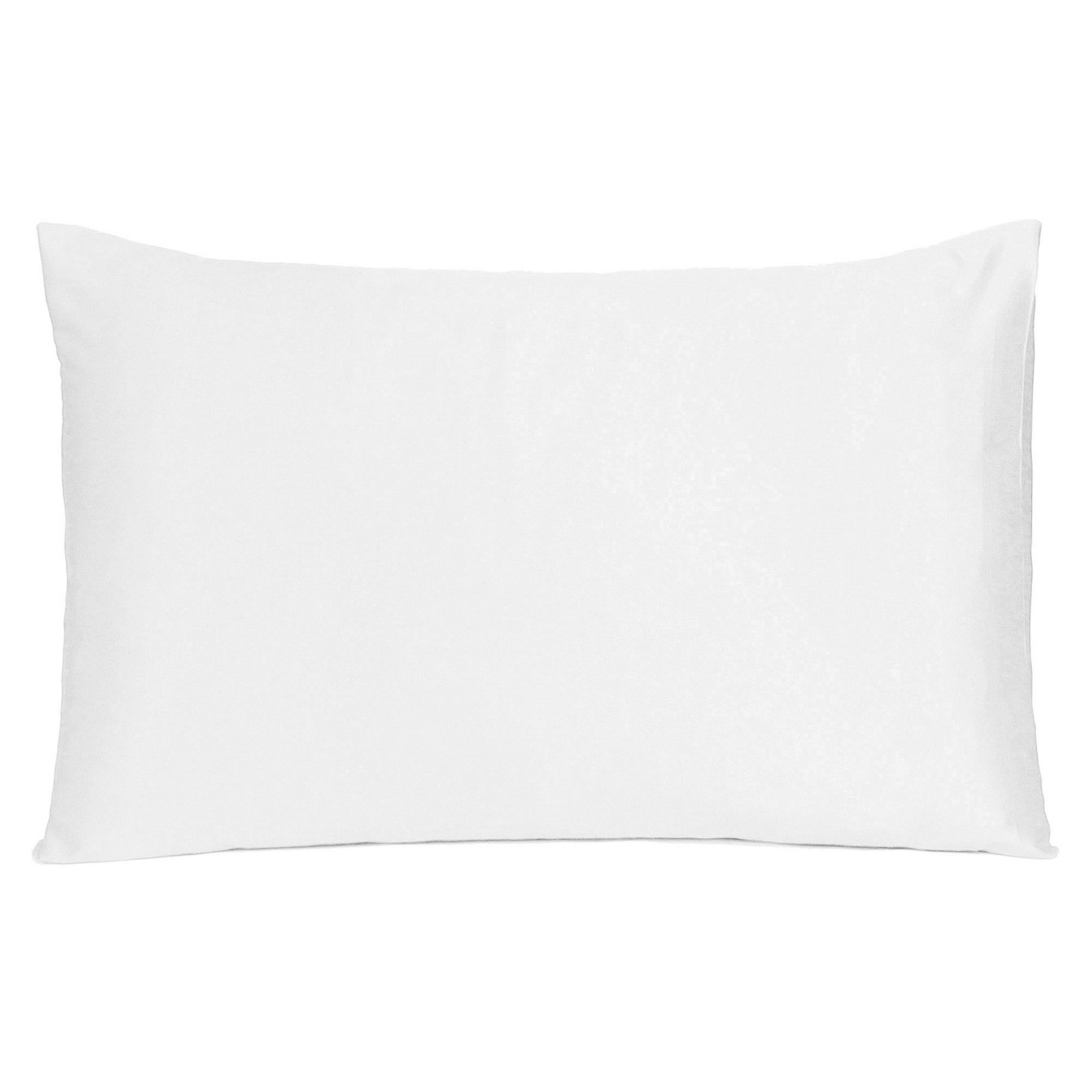 Set Of Two White Silky Satin Standard Pillowcases - Image 2