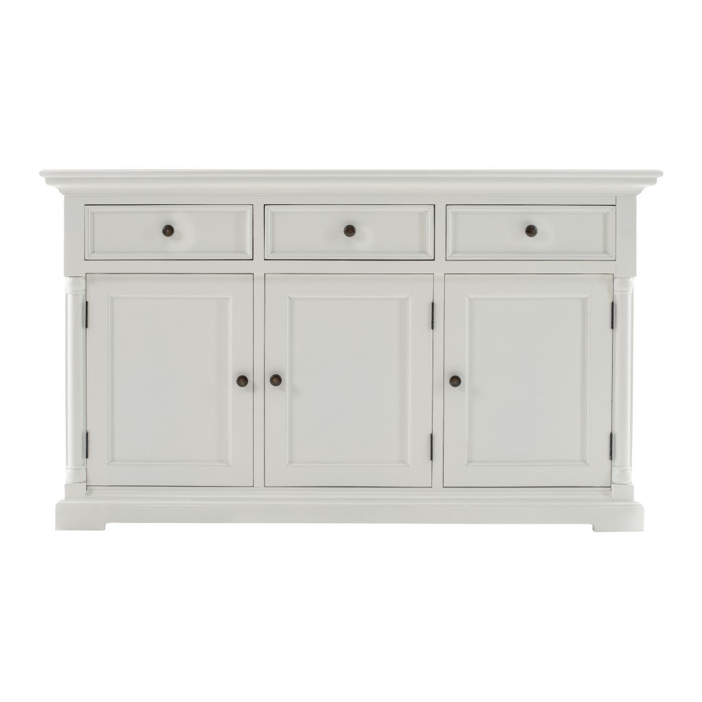 Modern Farm White Three Door Buffet Server - Image 2
