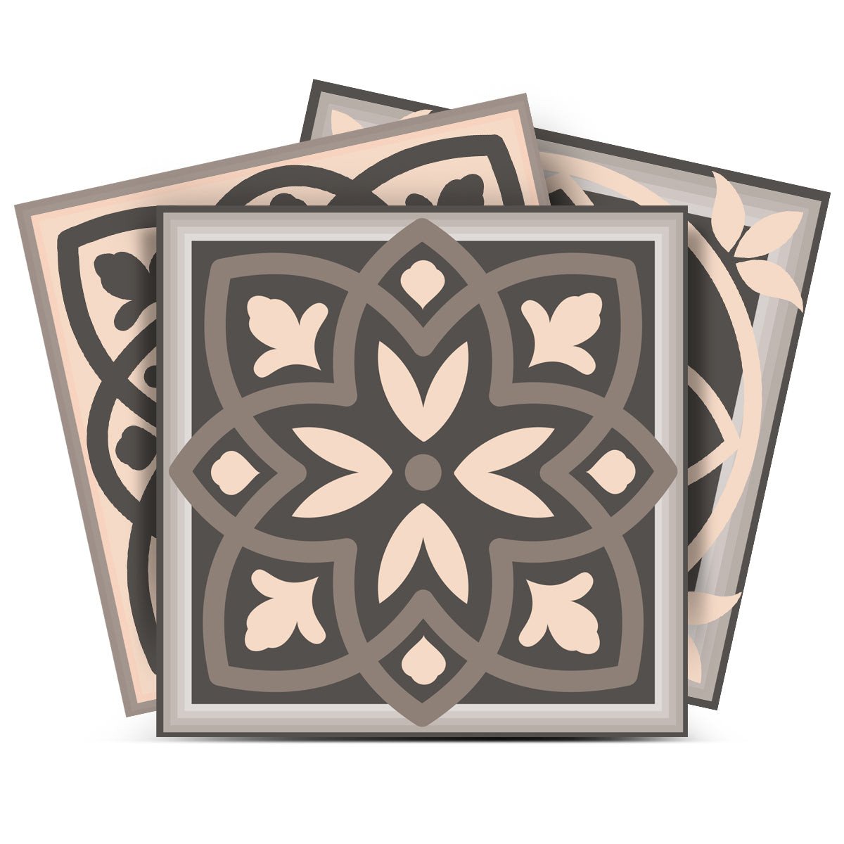 6" X 6" Espresso Brown Mosaic Peel And Stick Removable Tiles - Image 2