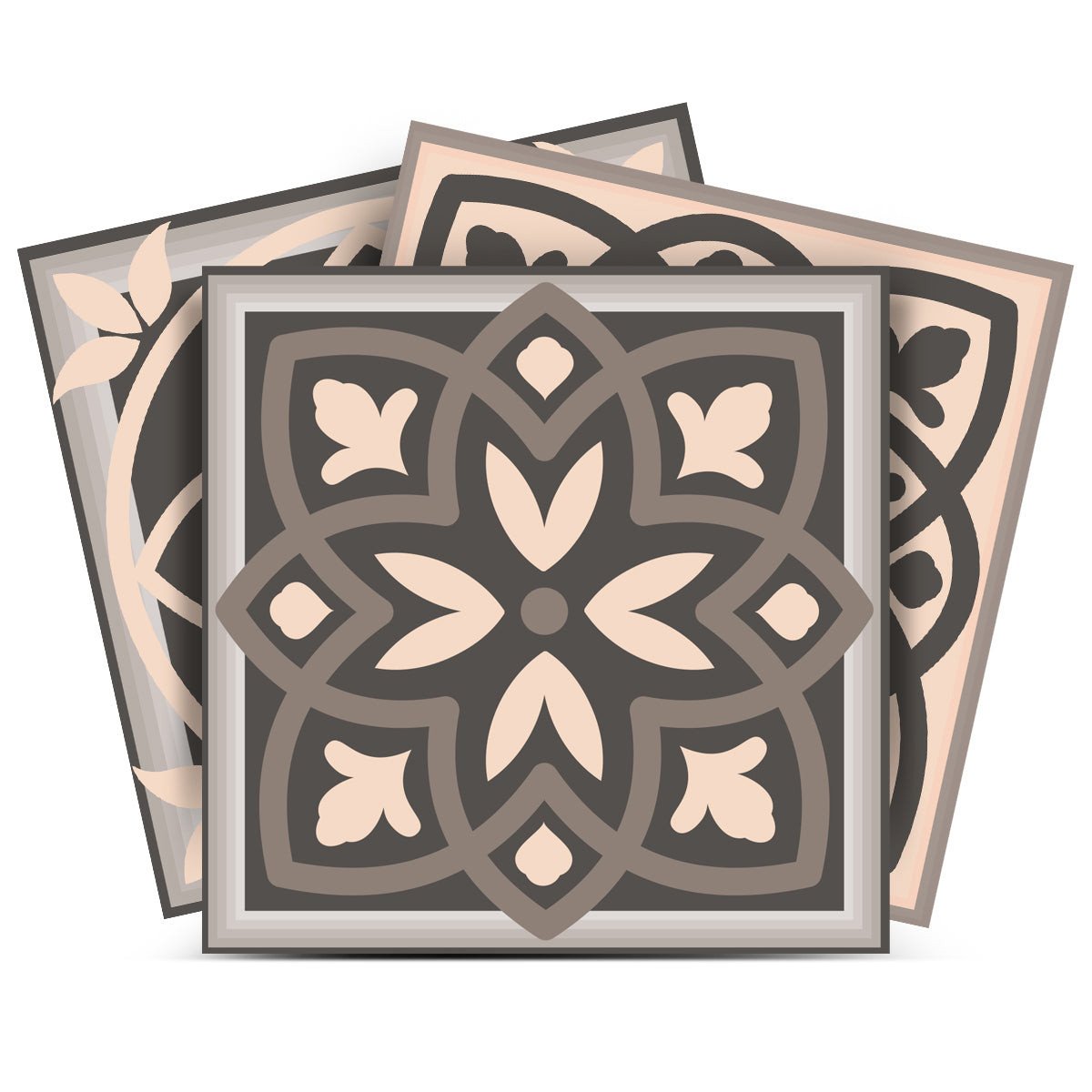 6" X 6" Espresso Brown Mosaic Peel And Stick Removable Tiles - Image 4
