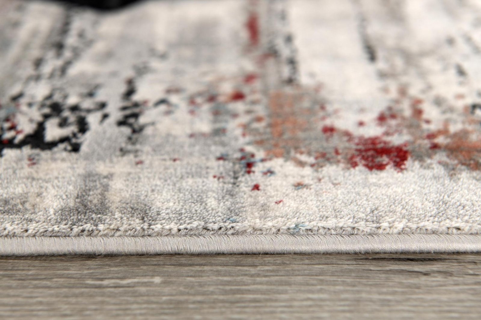 8' X 11' Gray Abstract Irregular Blocks Area Rug - Image 3