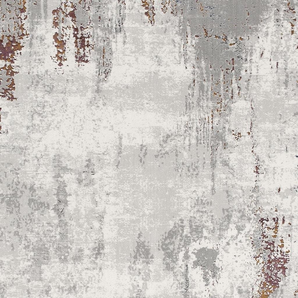 4' X 6' Gray And Ivory Modern Abstract Area Rug - Image 4