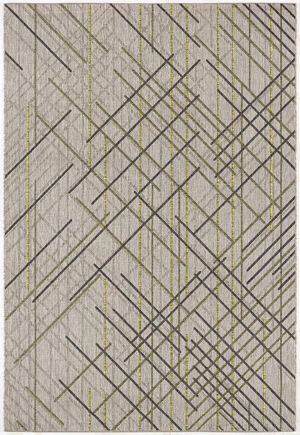 3' X 5' Sage Abstract Linework Area Rug - Image 2