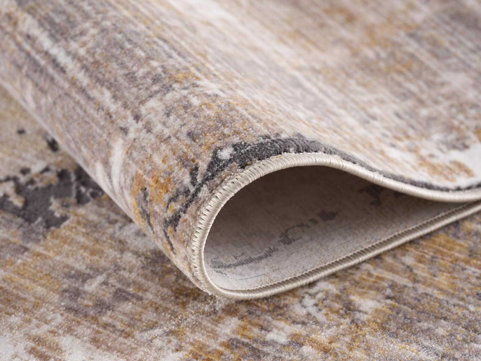 15' Gray And Ivory Oriental Runner Rug - Image 6