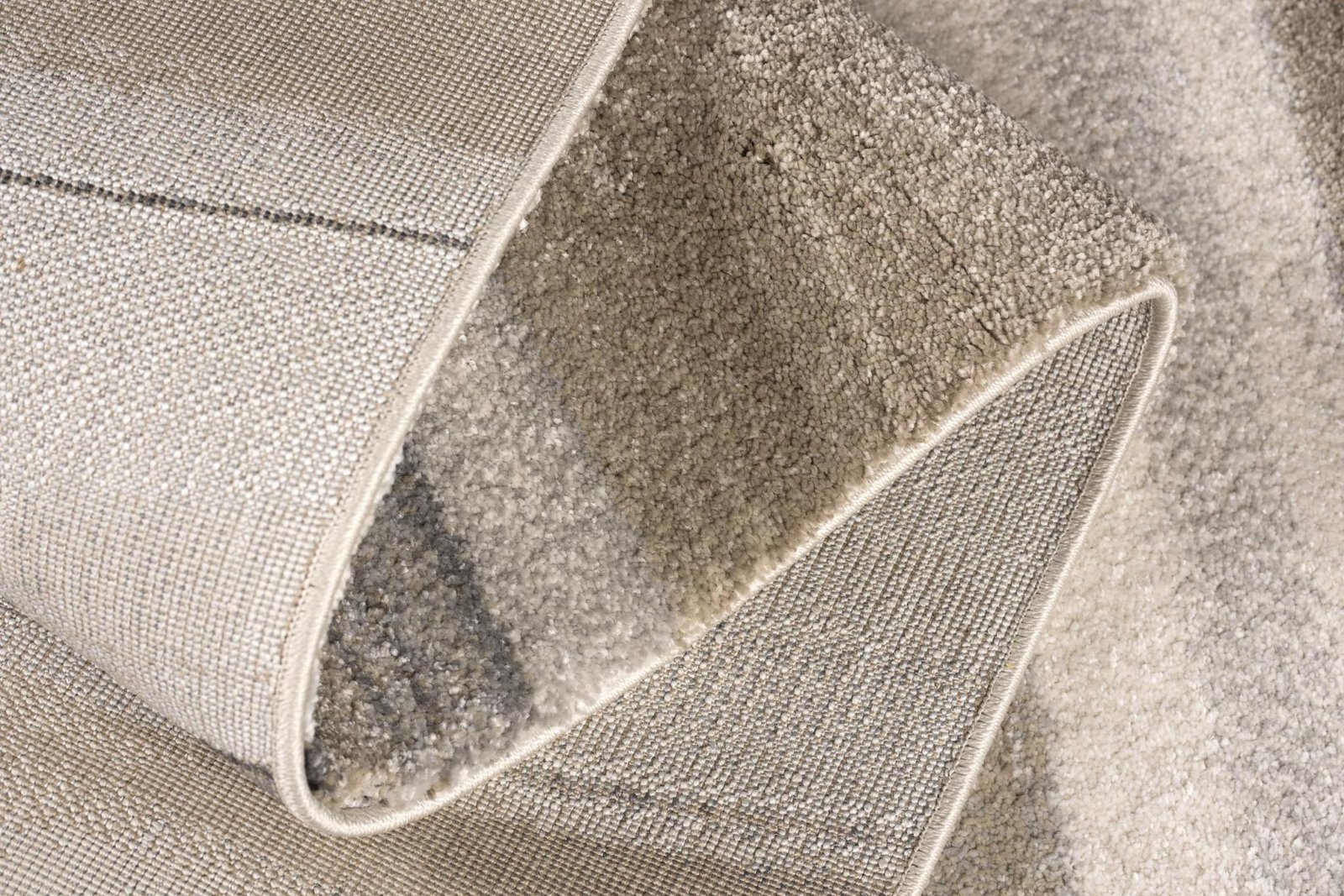 5' X 8' Cream and Tan Abstract Marble Area Rug - Image 7