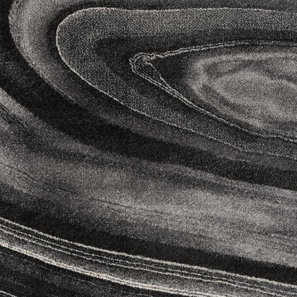 5' X 8' Dark Gray Abstract Illusional Area Rug - Image 8