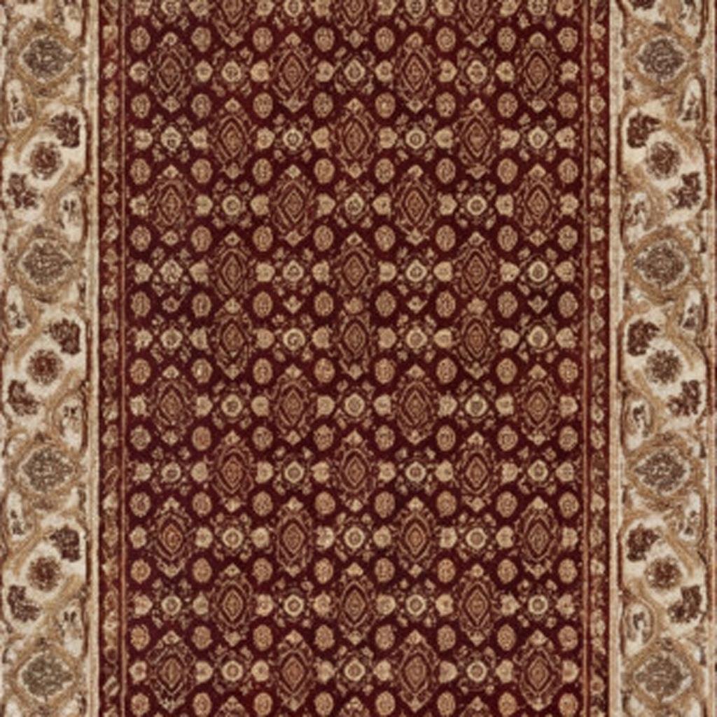 20' Red And Beige Oriental Runner Rug - Image 2