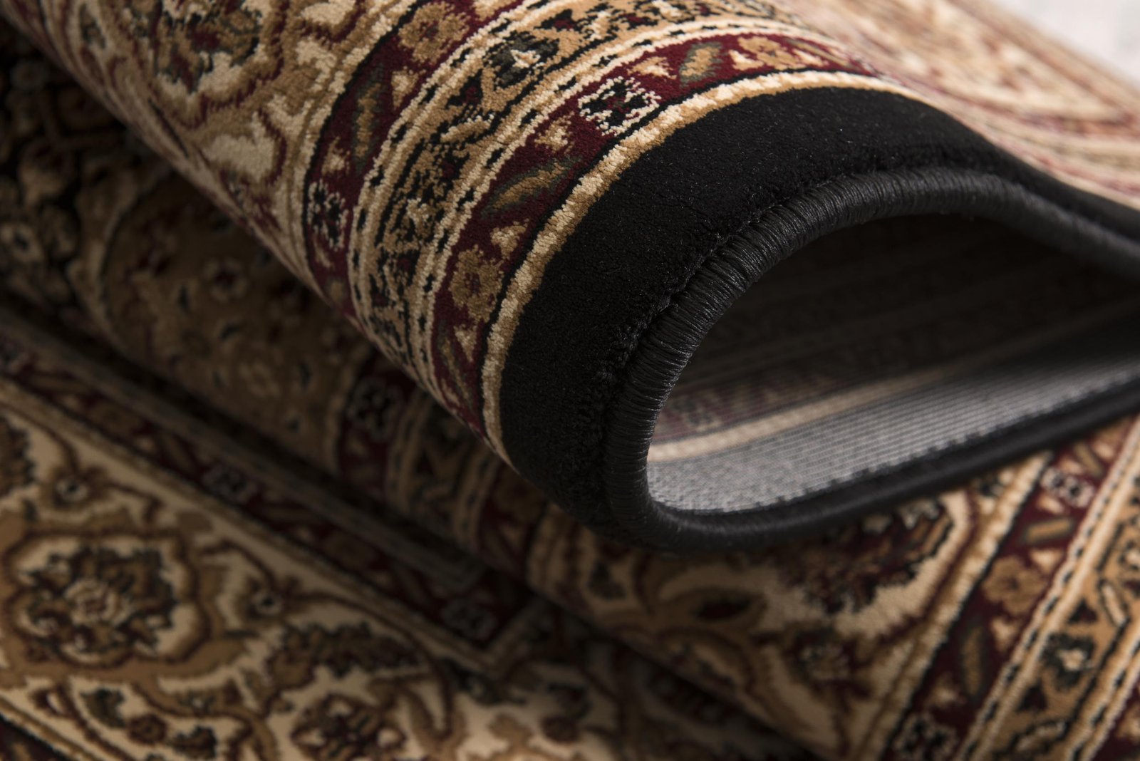 13' Beige And Black Medallion Runner Rug - Image 5