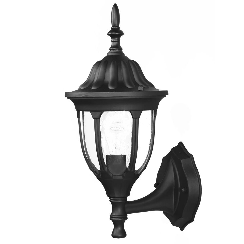Matte Black Clear Glass Swing Arm Wall Light - Image 2