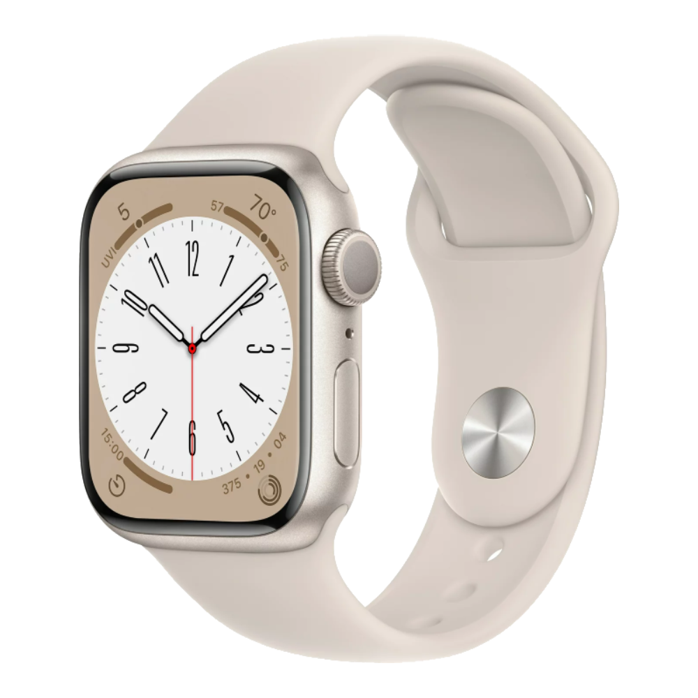 Apple Watch Series 7 41mm – Starlight Aluminum/White Sport Band