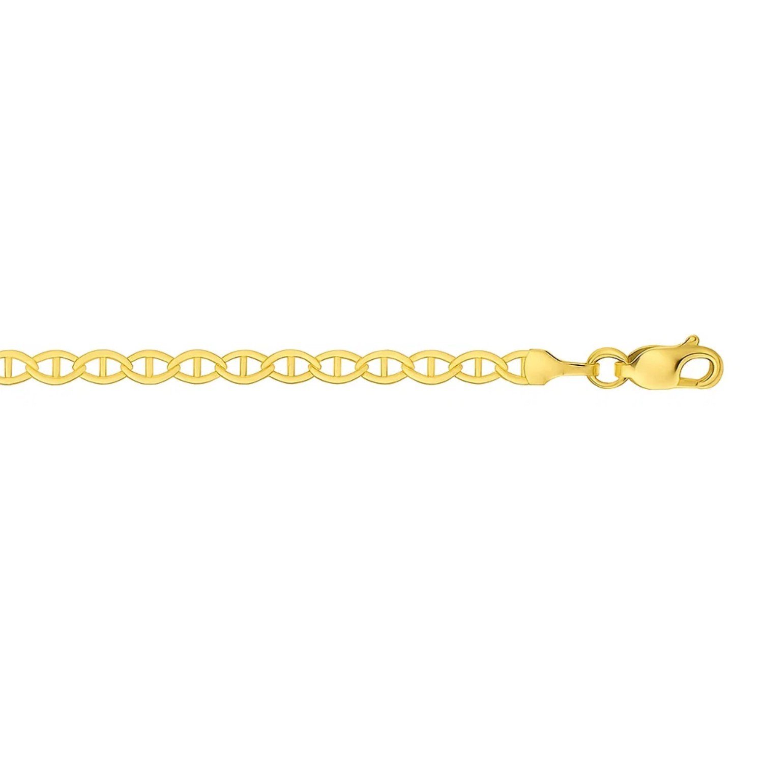 14k Yellow Gold Mariner Link Bracelet (3.20 mm) - Image 4
